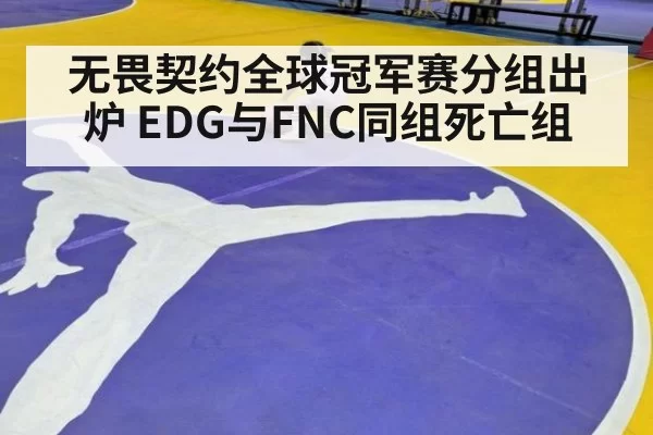 无畏契约全球冠军赛分组出炉 EDG与FNC同组死亡组